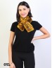 Faux Fur Scarf with Snakeskin Print